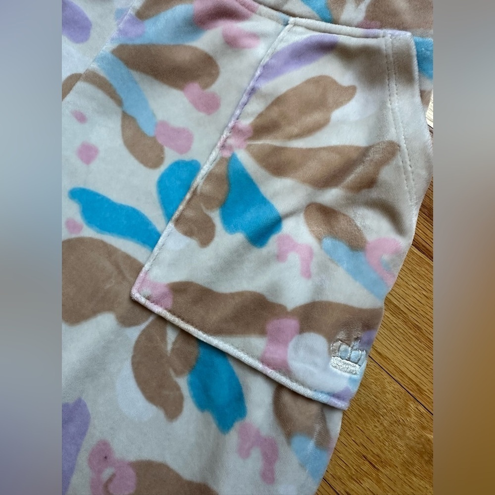 Juicy Couture Velour Floral Wide Leg Lounge Pants - Picture 4 of 10